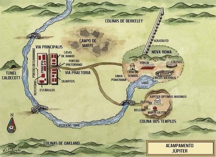 A Map of Camp Jupiter, Rick Riordan